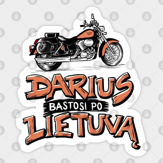 Darius bastosi po Lietuva Sticker by hyperactive